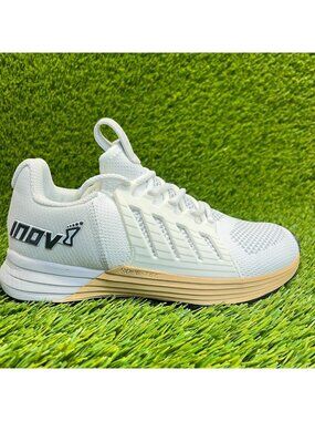 Inov-8 F-Lite G 300 Womens Size 7 White Brown Athletic Running Shoes Sneakers